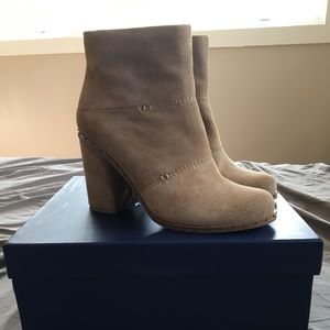 Splendid Suede Chunky Heel Booties 8